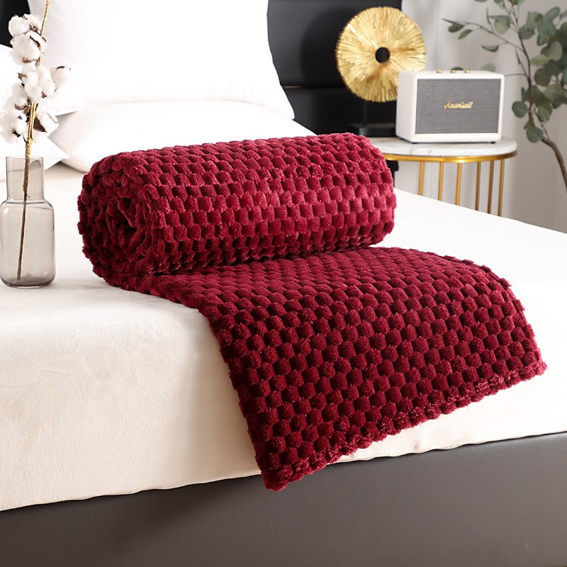 Bianca – Couverture en flanelle multifonctionnelle uni