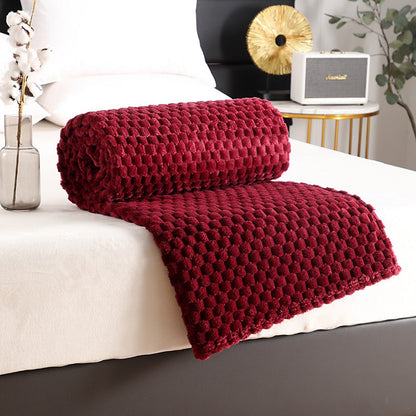 Bianca – Couverture en flanelle multifonctionnelle uni