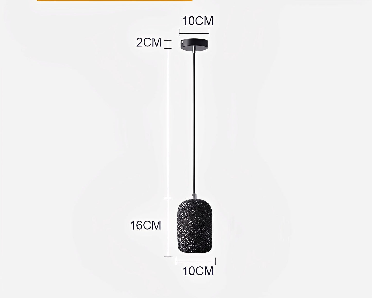 Kjell – Lampe suspendue en béton industrielle