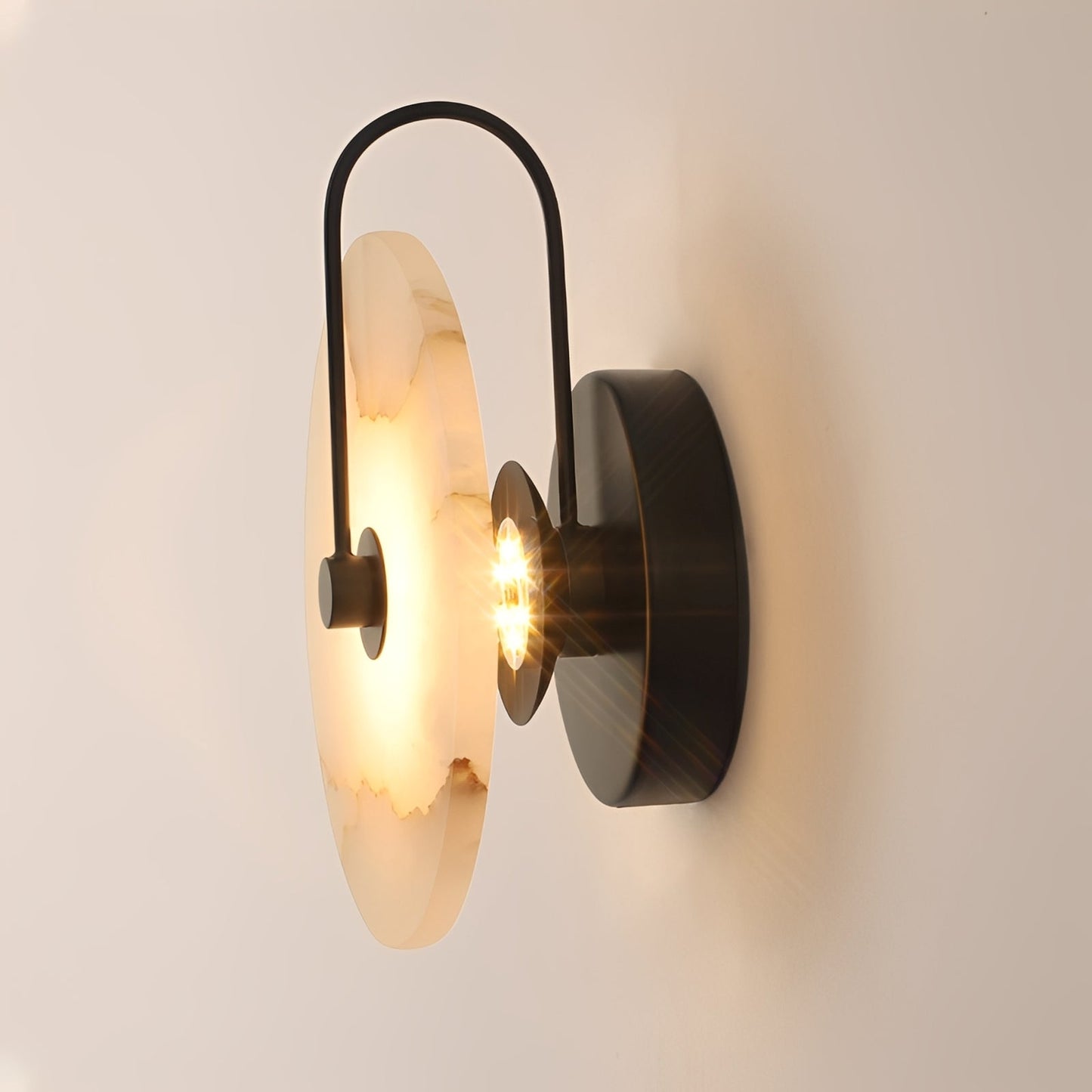 Ziena – Applique murale LED en marbre naturel