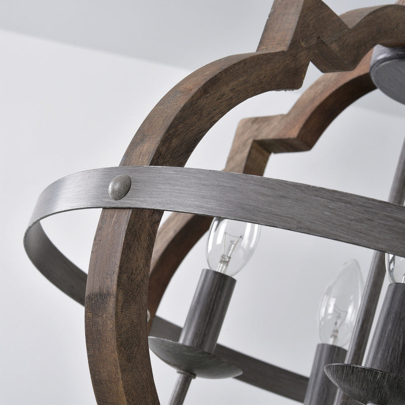 Rona – Lustre rustique en bois