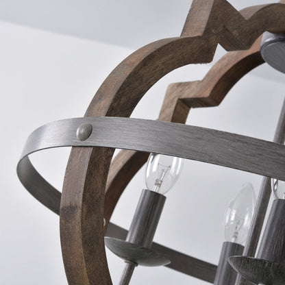 Rona – Lustre rustique en bois