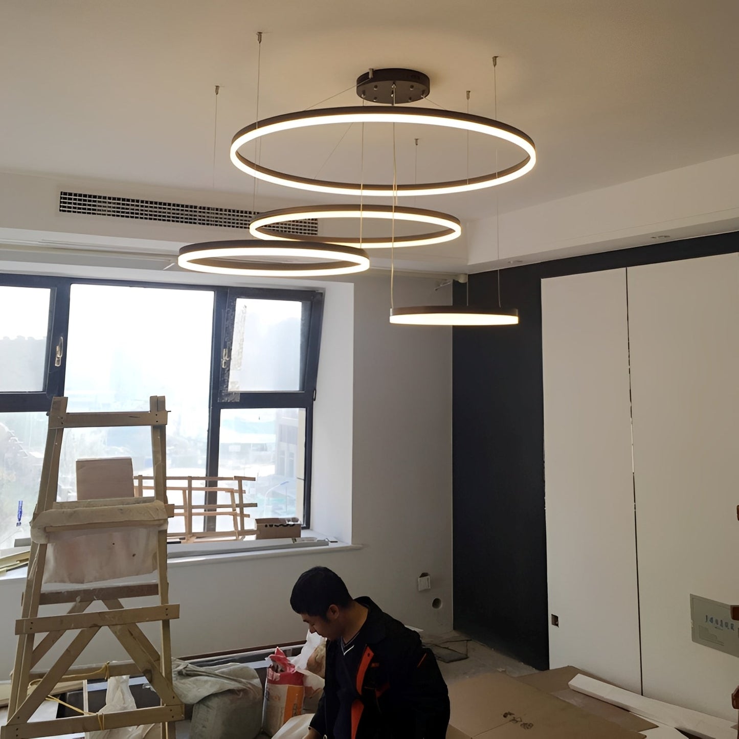 Kazumi – Lustre design anneau LED