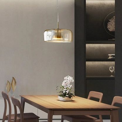 Finn – Lampe de Plafond en Verre Élégante