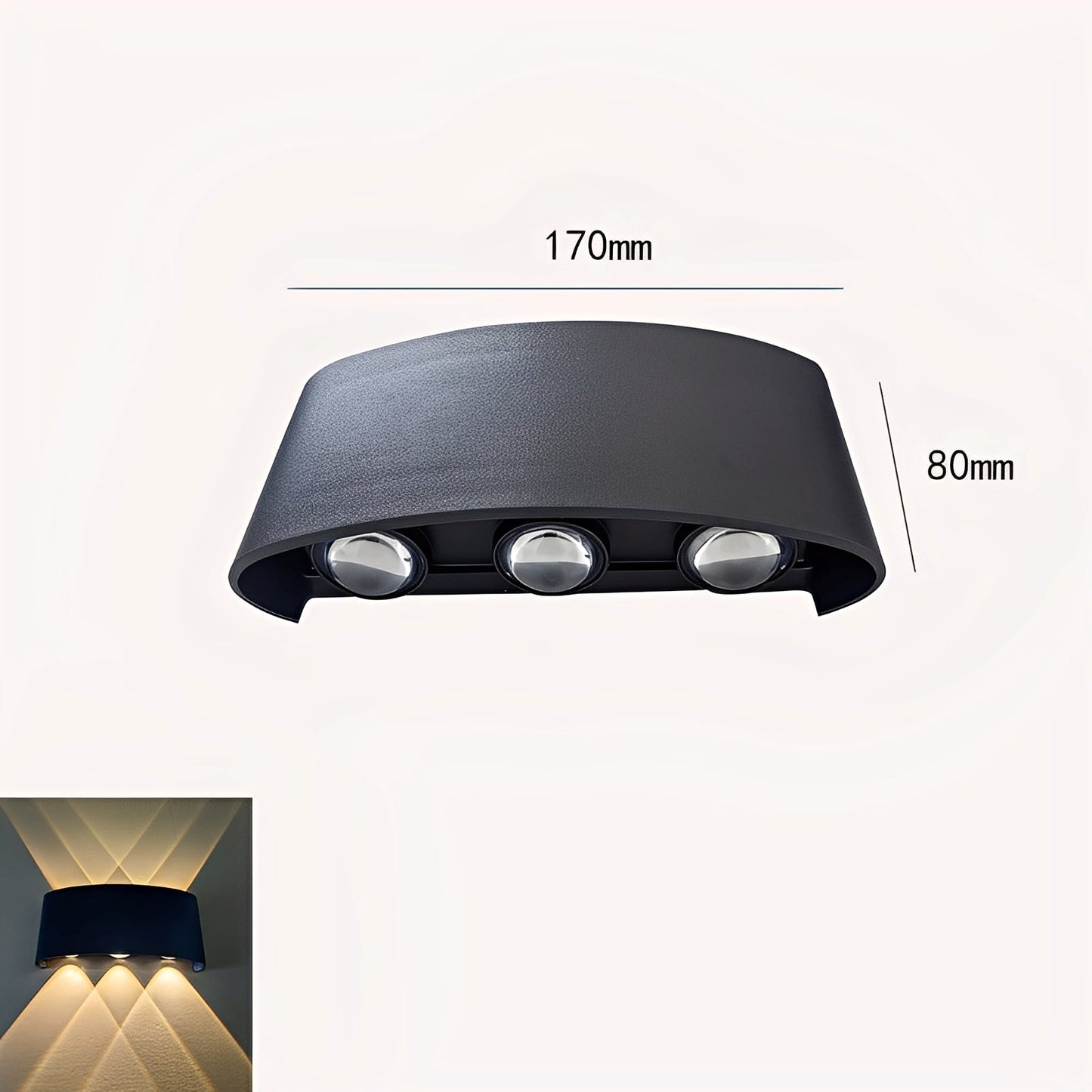 Domesi – Applique Murale Noire Moderne