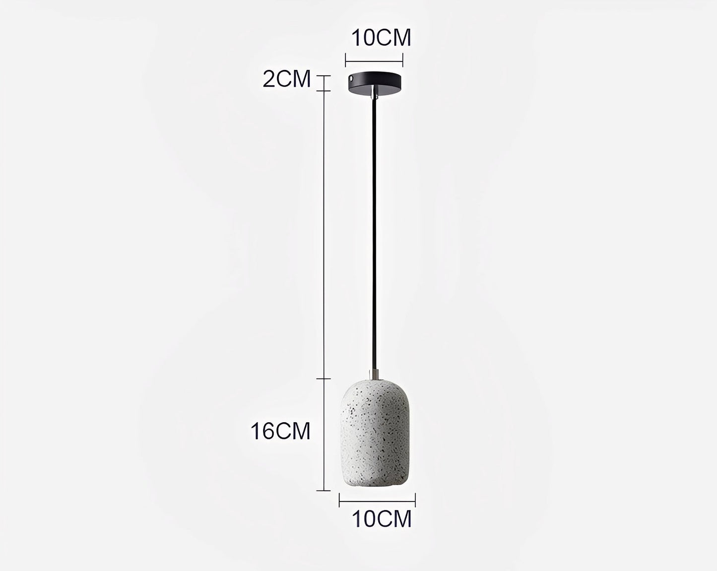 Kjell – Lampe suspendue en béton industrielle