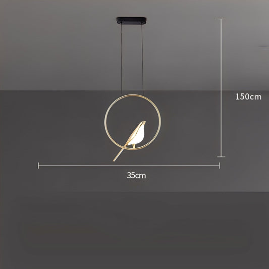 Emilia – Lustre Oiseau Magpie Minimaliste
