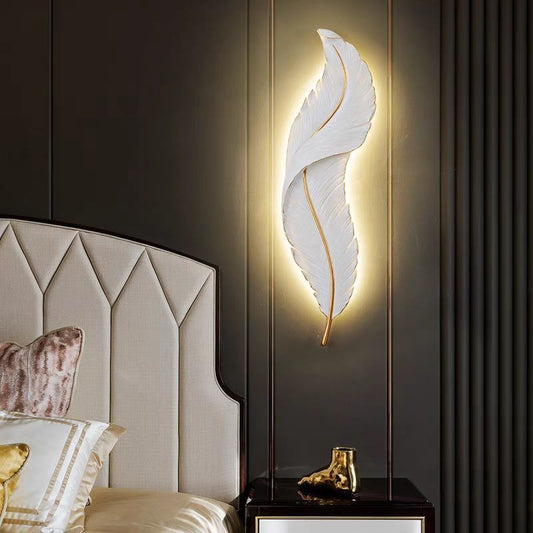 Yasmin – Applique Murale Moderne en Forme de Plume