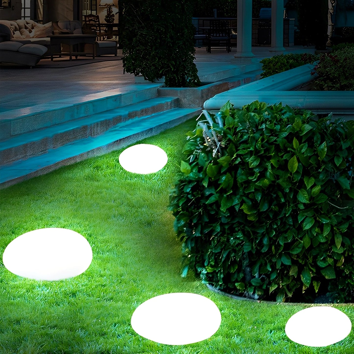 Sakura – Lampe de jardin solaire LED en pierre