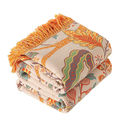 Elowen – Couverture florale rustique boho