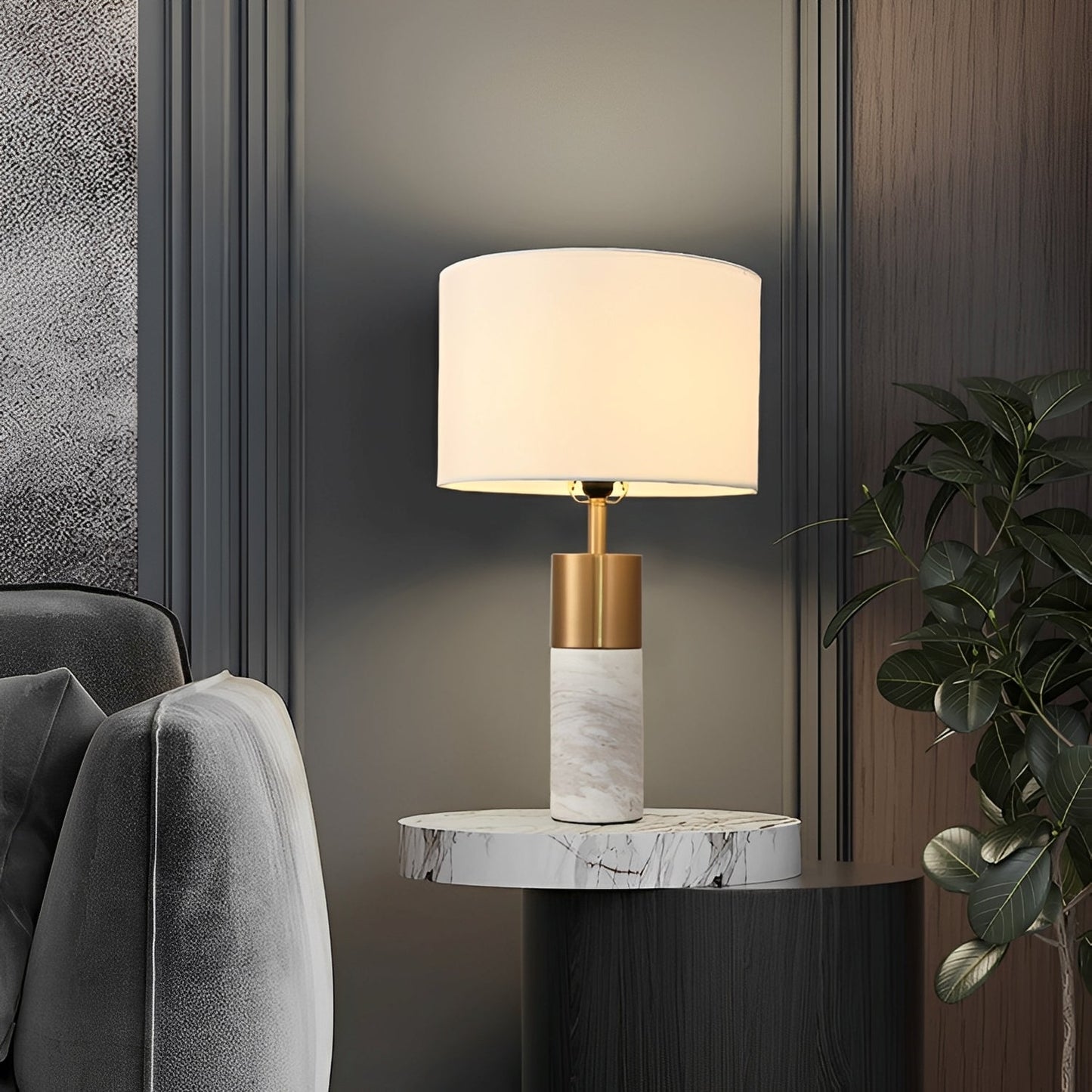 Valen – Lampe de table en marbre de luxe postmoderne