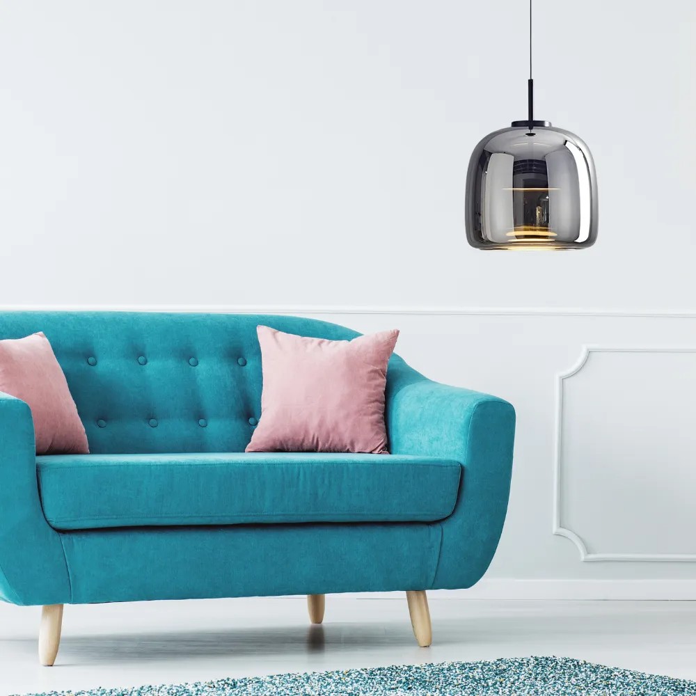 Finn – Lampe de Plafond en Verre Élégante