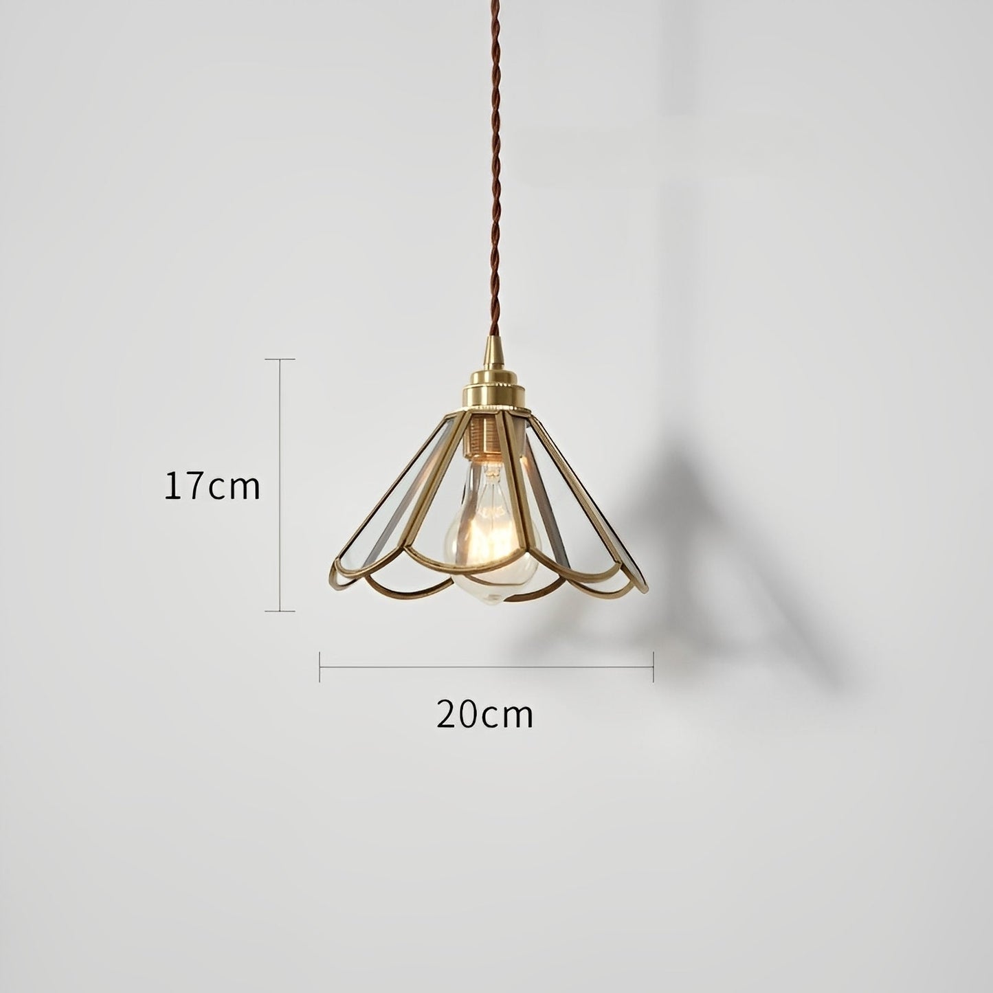 Alina – Suspension en cuivre plein style nordique