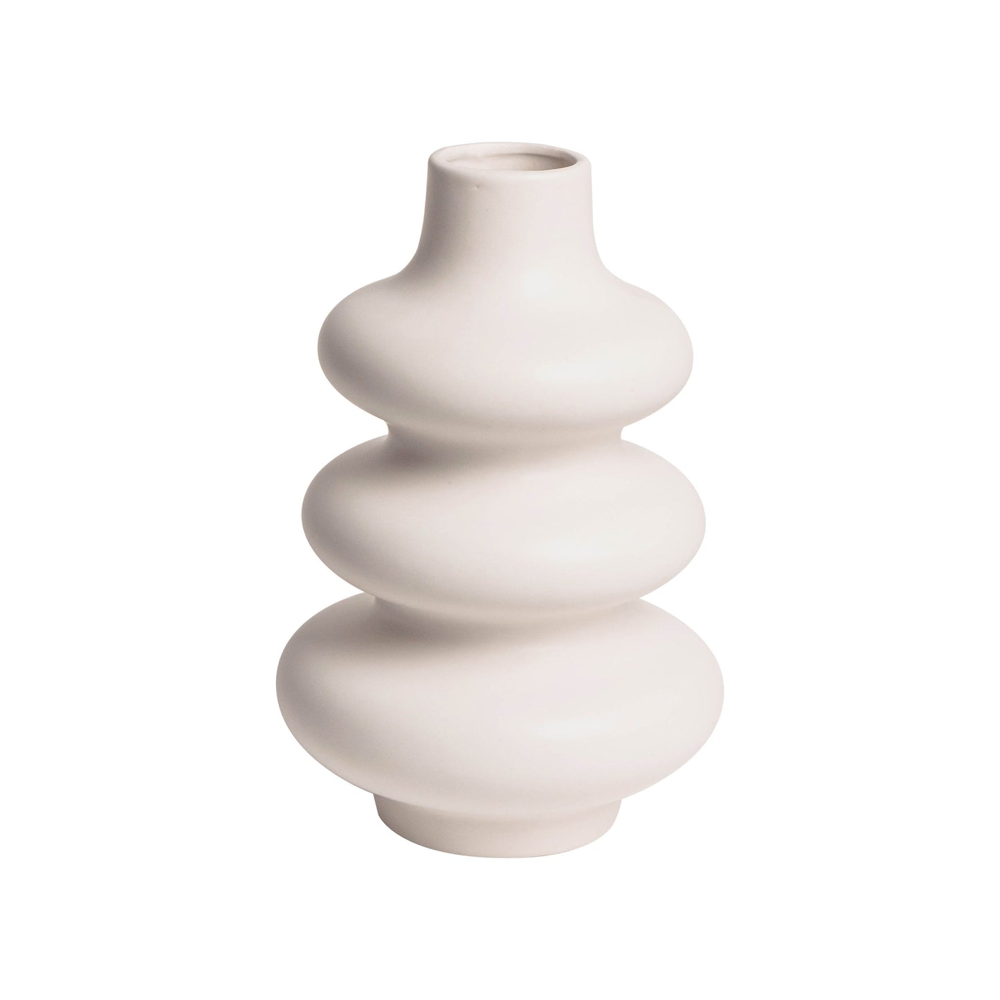 Aure – Vase ronde abstraite en porcelaine