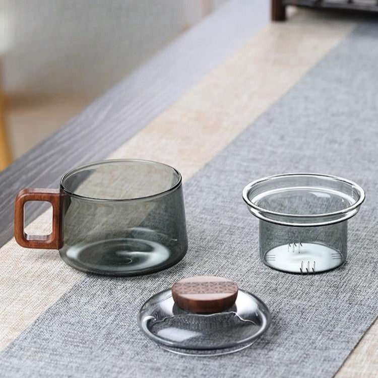 Leandro – Tasse en verre borosilicate moderne