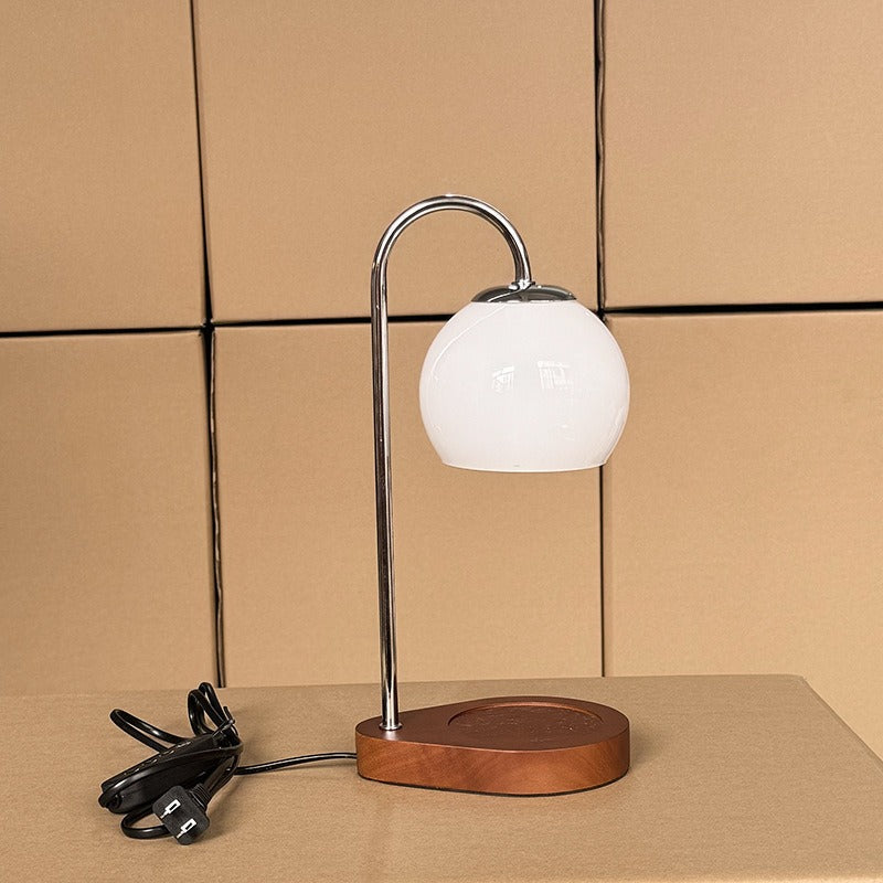 Miyu – Lampe de table en bois massif créative à cire fondue