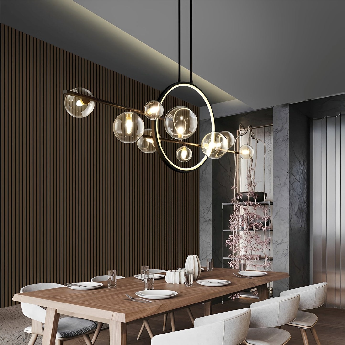 Luneo – Suspension en verre postmoderne