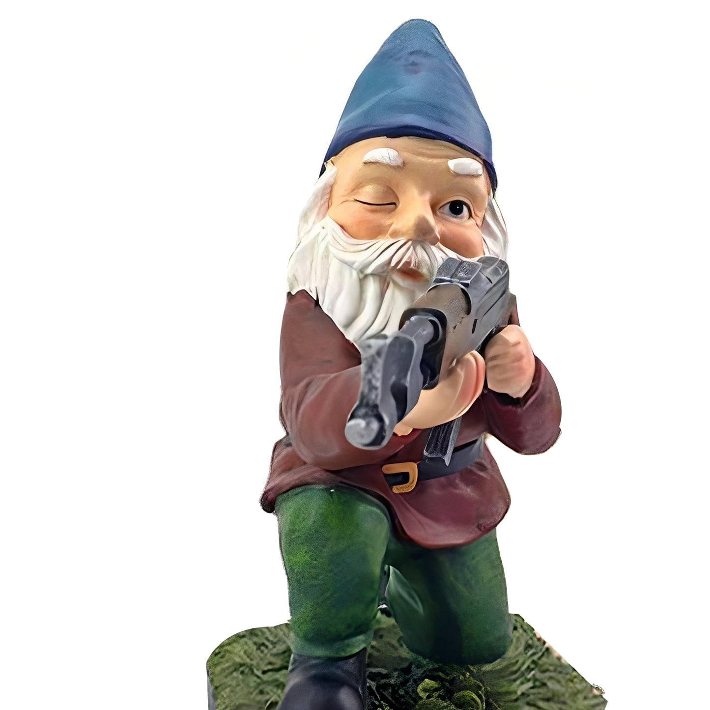 Fritz – Nain de Jardin Drôle en Uniforme de Camouflage