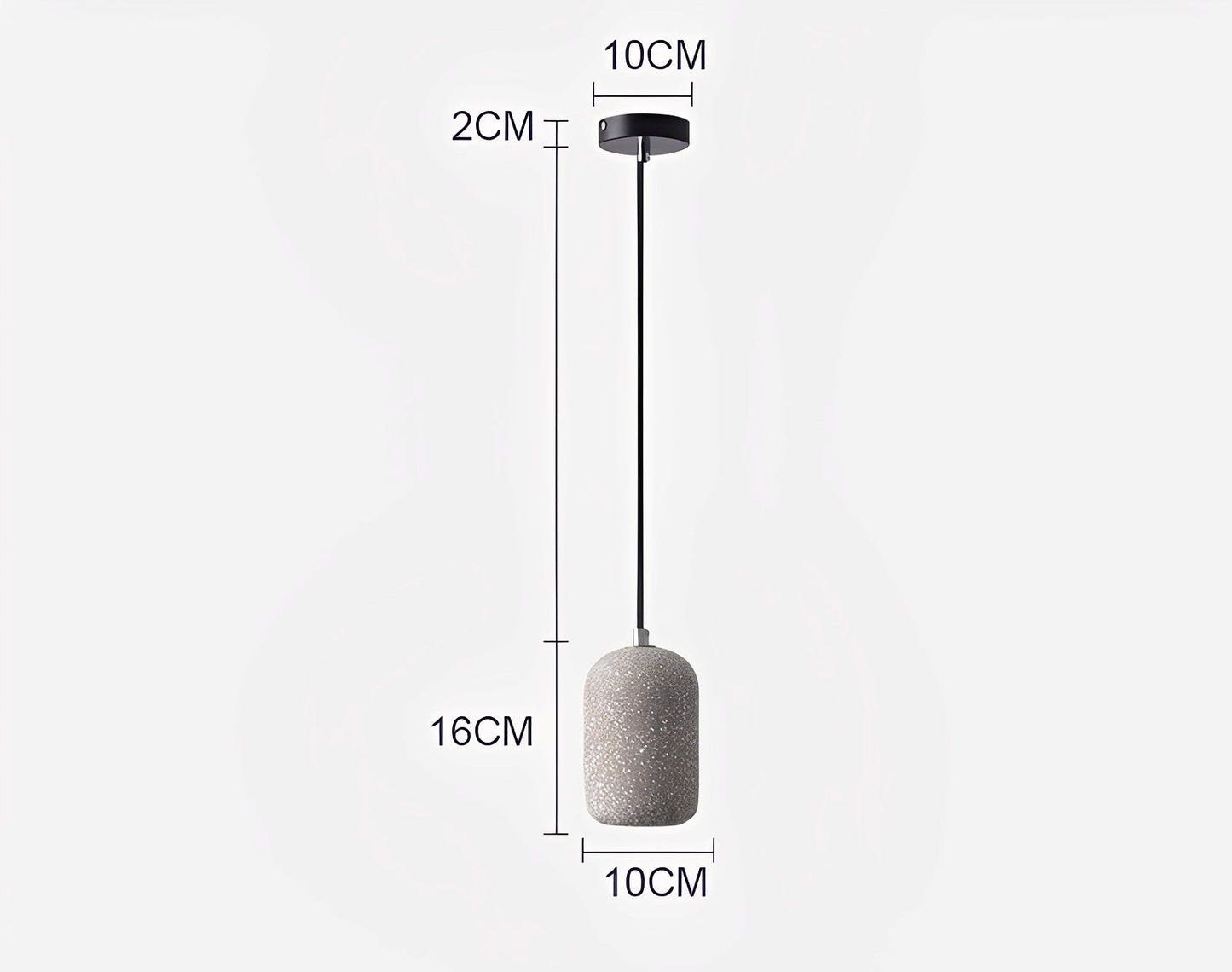 Kjell – Lampe suspendue en béton industrielle