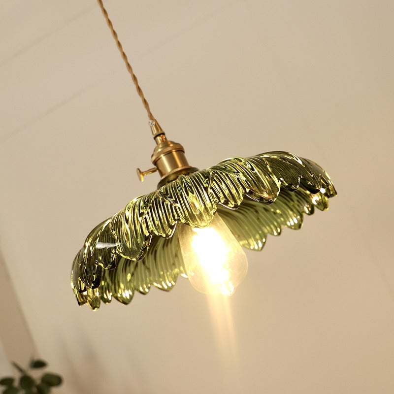 Zion – Lustre en verre et cuivre vintage
