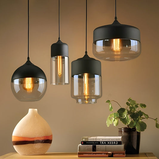 Amira – Lustre en verre industriel