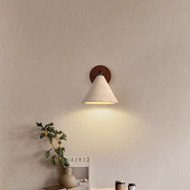 Tavio – Applique Murale Wabi-Sabi en Travertin