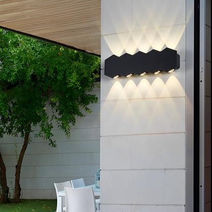 Zion – Applique extérieure hexagonale Up-&-Down
