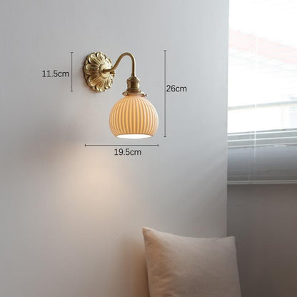 Suri – Applique Murale Boule en Céramique Nordique