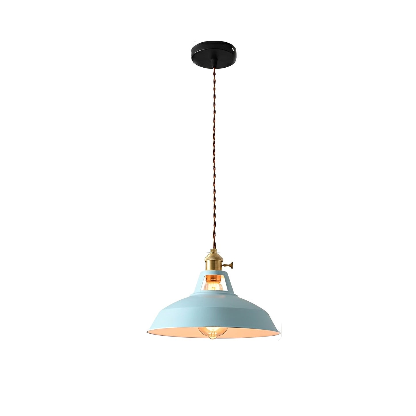 Mella – Suspension industrielle design macaron en métal