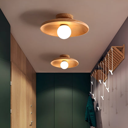 Yuki – Lampe de plafond en bois minimaliste