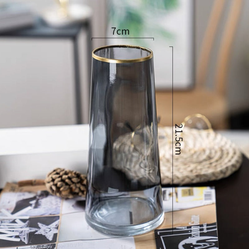 Aureo – Vase en verre dorée à l'or