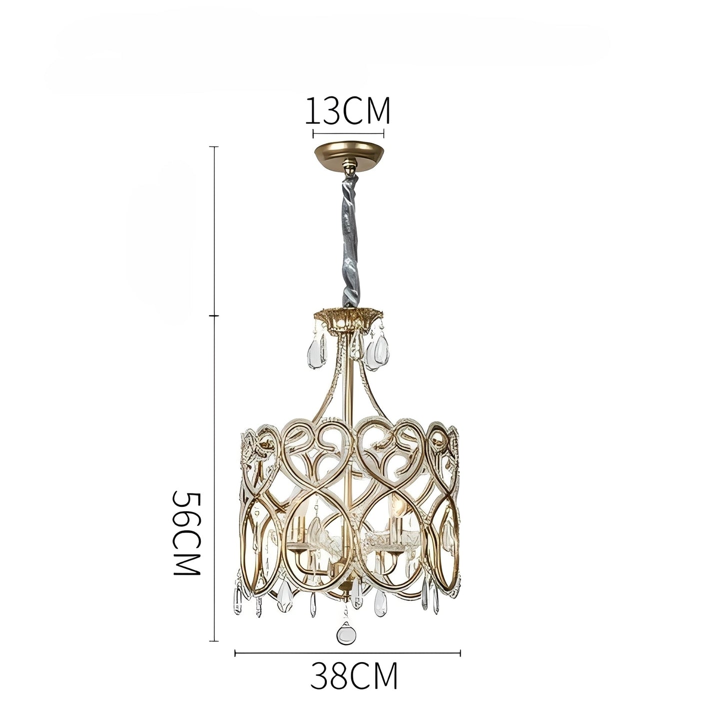 Janella – Lustre en cristal antique