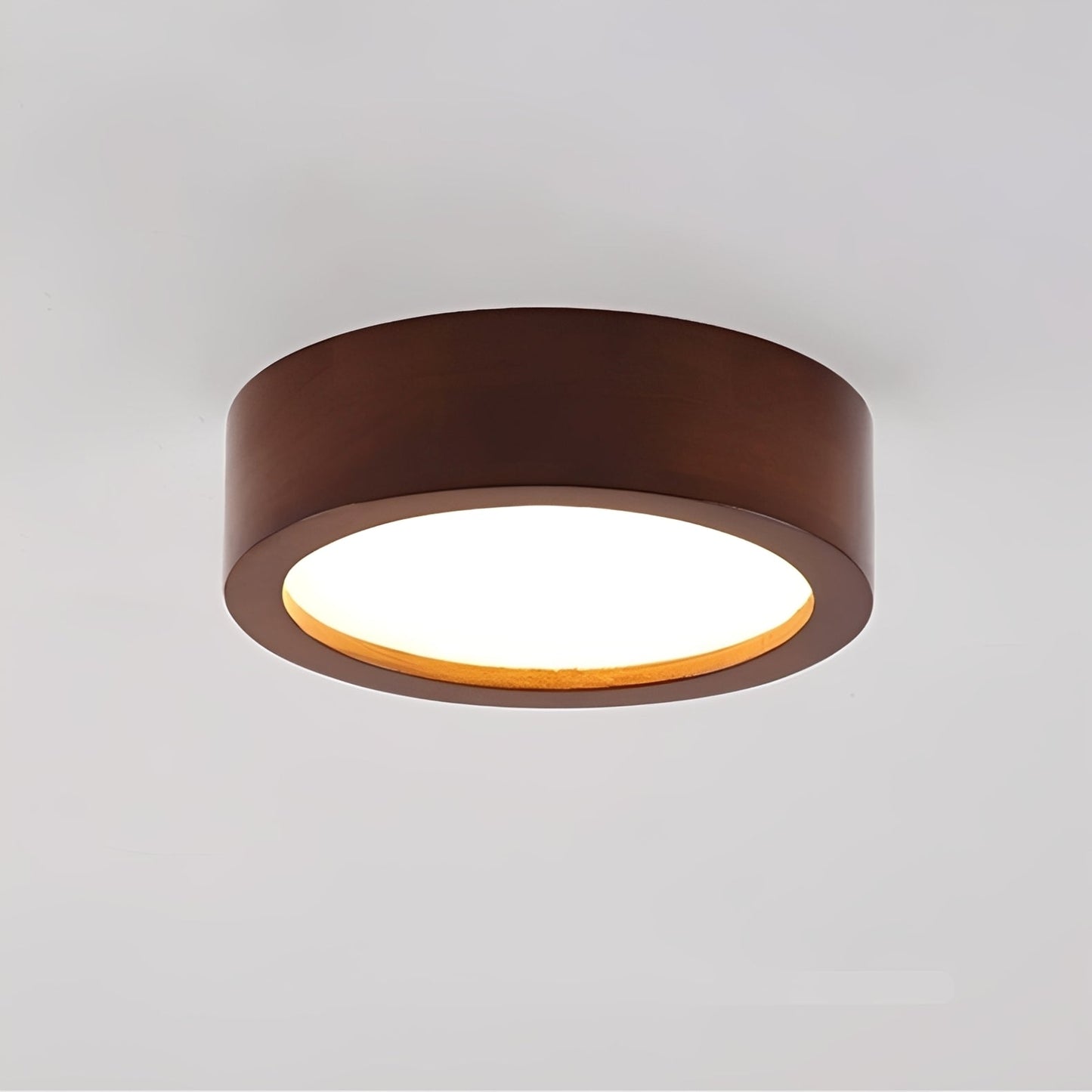Angelo – Lampe nordique en bois rond pour couloir
