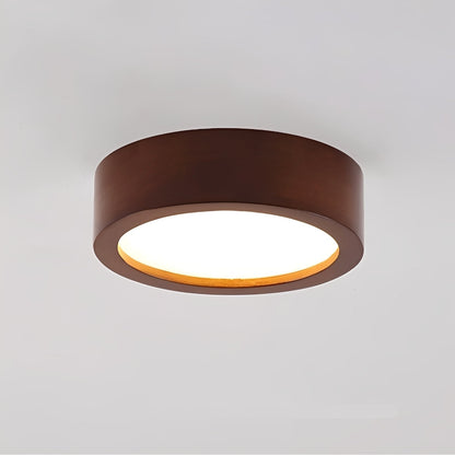 Angelo – Lampe nordique en bois rond pour couloir