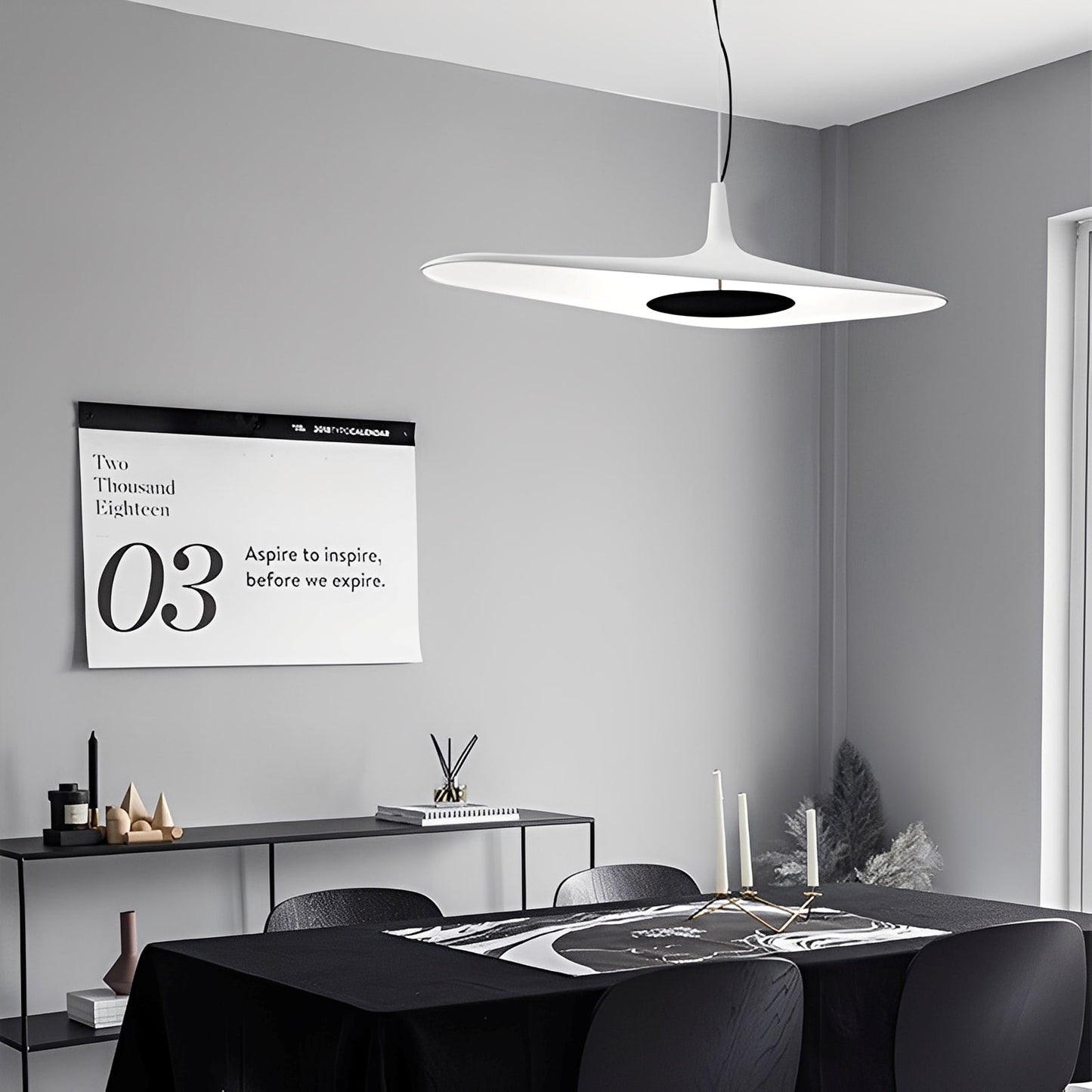 Verin – Lampe Suspendue en Résine Nordique