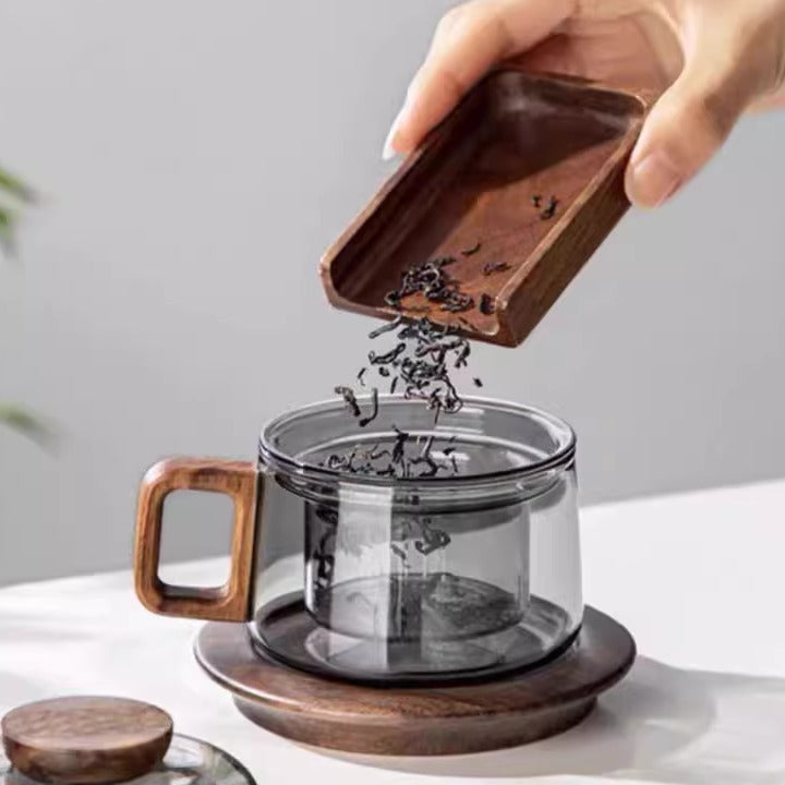 Leandro – Tasse en verre borosilicate moderne