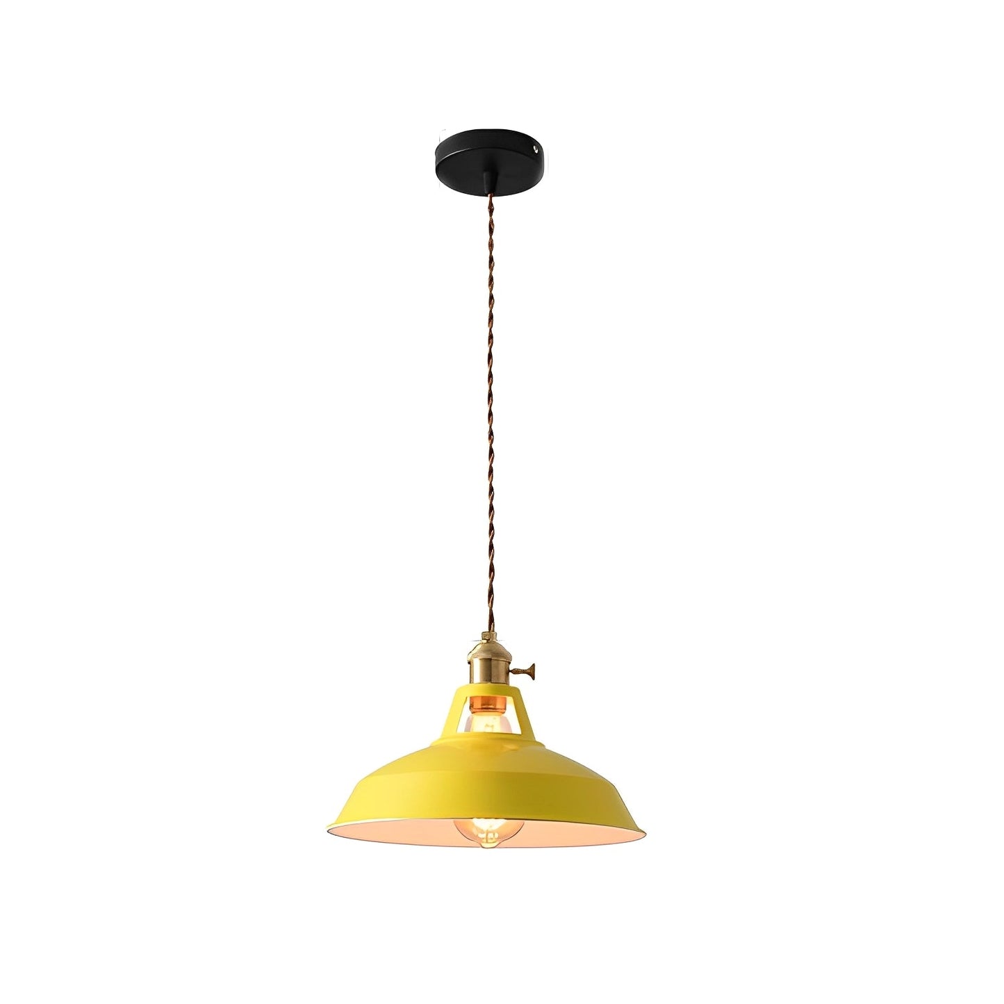 Mella – Suspension industrielle design macaron en métal
