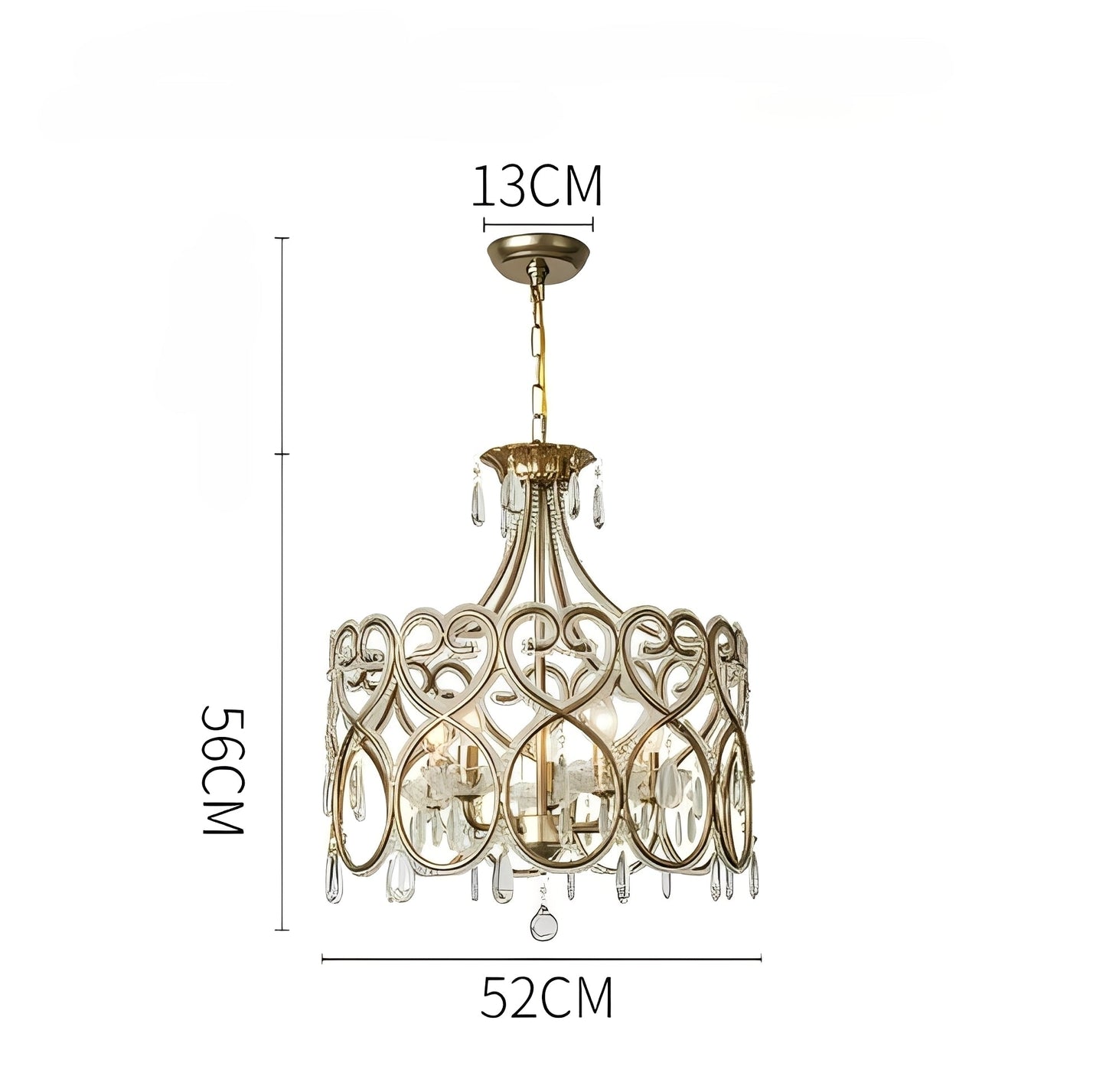 Janella – Lustre en cristal antique