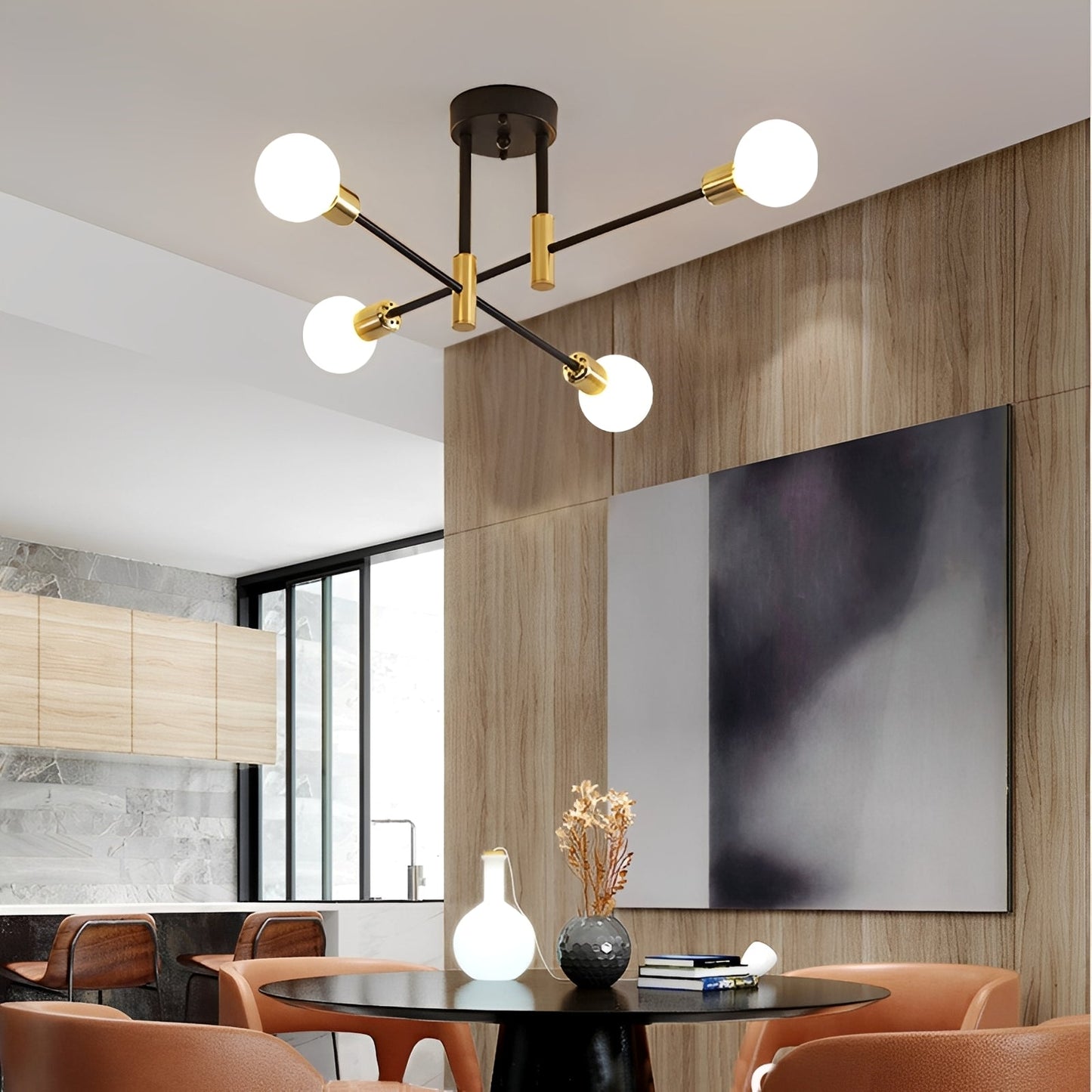 Orvian – Lampe de plafond en fer forgé personnalisée