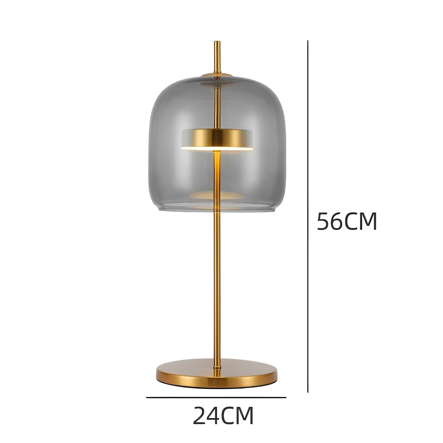 Kimel – Lampe de Table en Verre LED Moderne