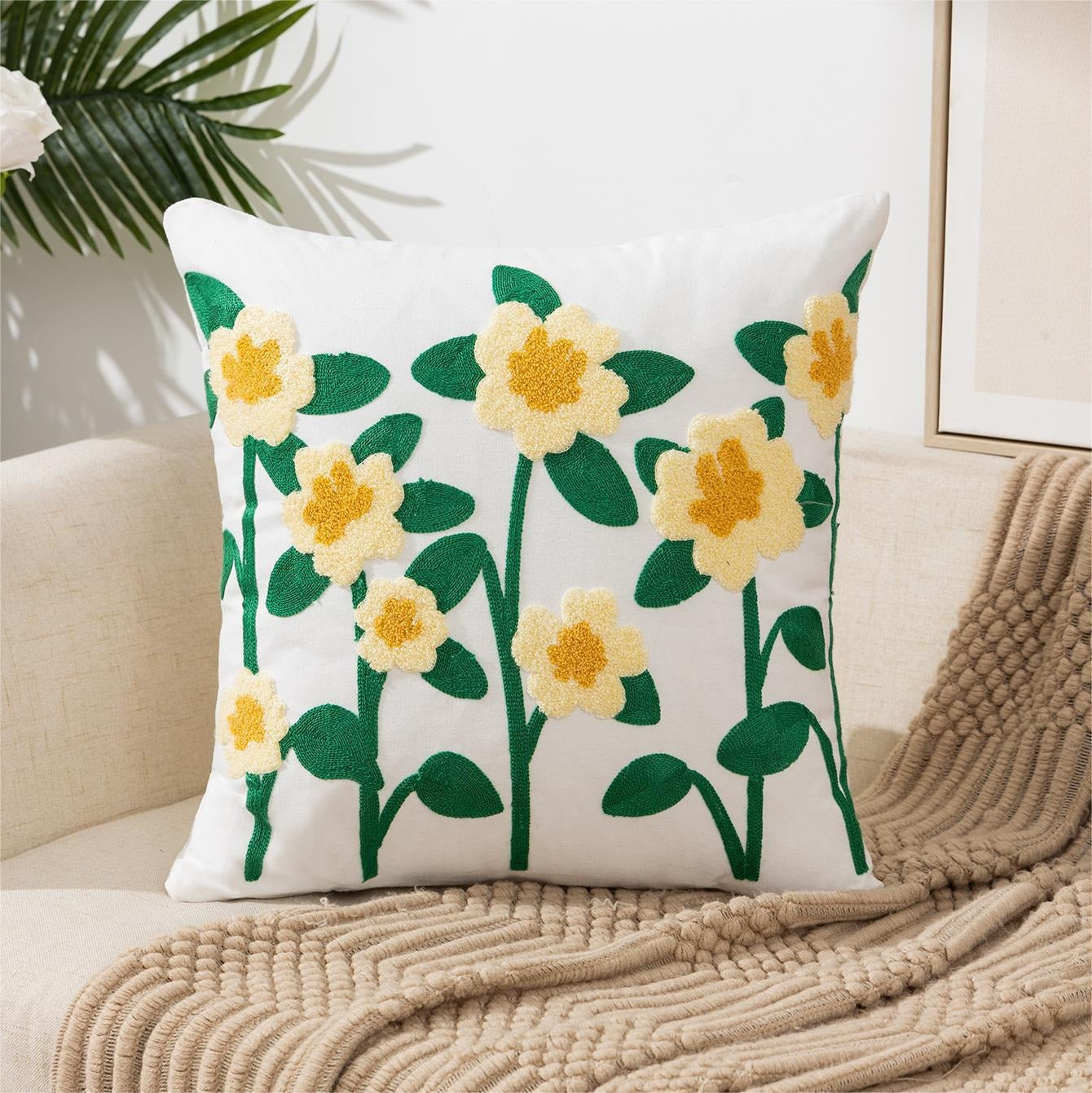 Luna – Housse de coussin de canapé de style pastoral