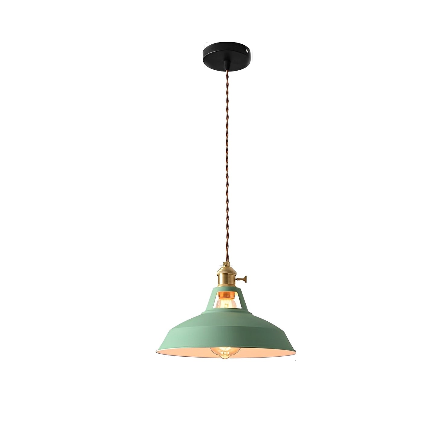 Mella – Suspension industrielle design macaron en métal