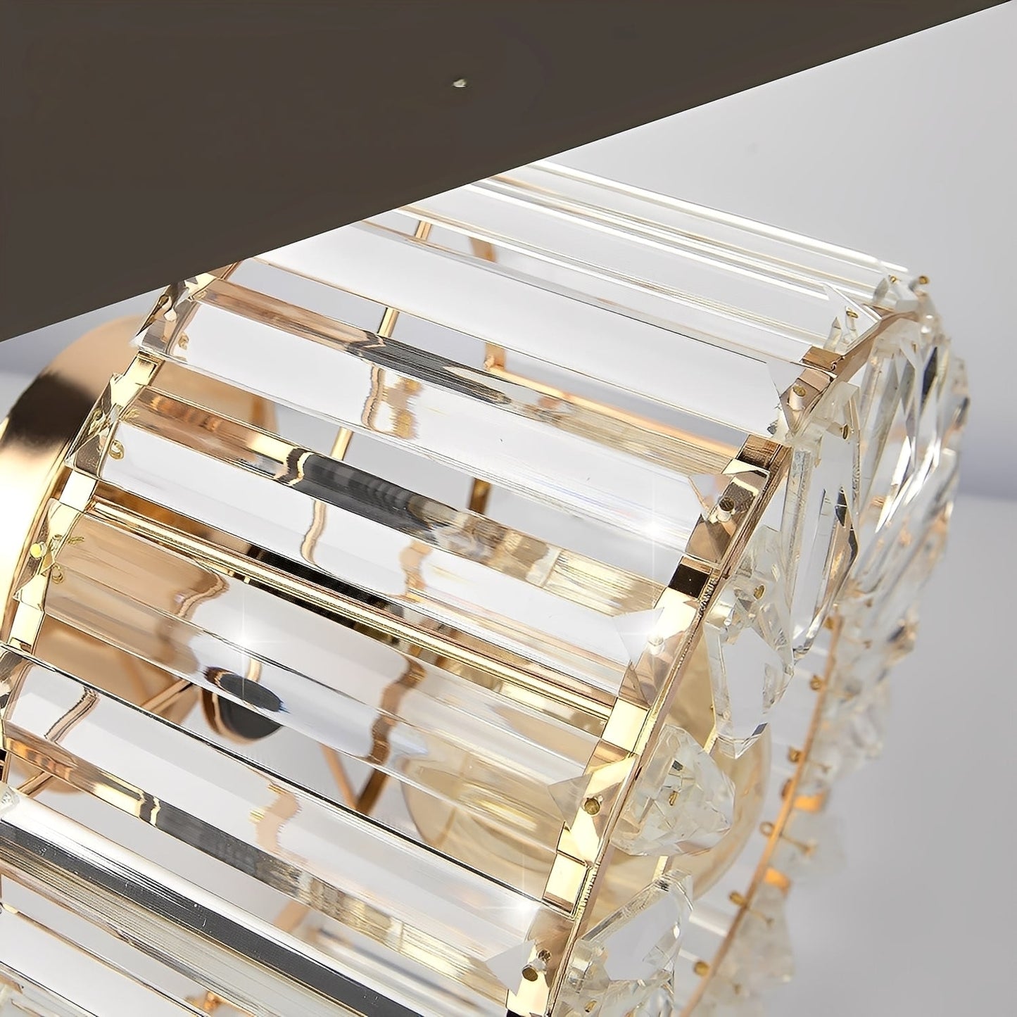 Maku – Plafonnier en cristal blanc lait