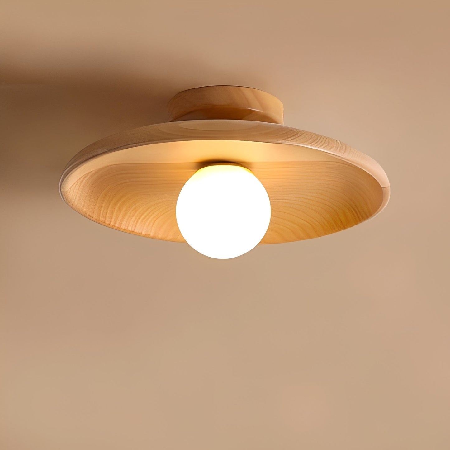 Yuki – Lampe de plafond en bois minimaliste