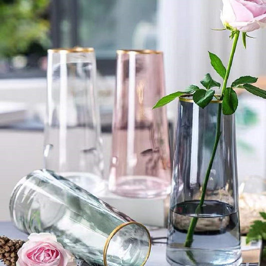 Aureo – Vase en verre dorée à l'or
