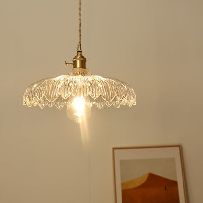 Zion – Lustre en verre et cuivre vintage