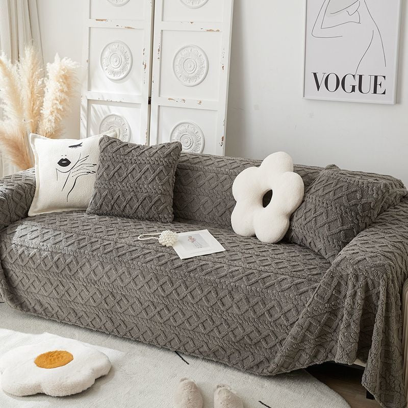 Ava – Housse de canapé en sherpa douillette