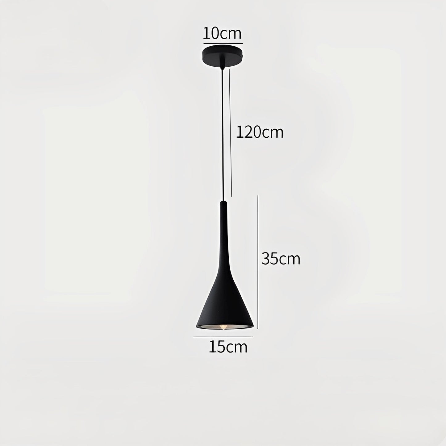 Arashi – Suspension moderne en corne d'aluminium