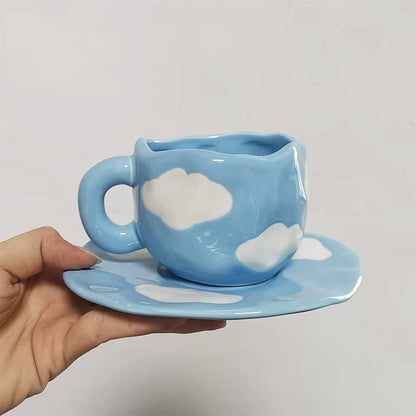 Arielle – Rétro Coeur Main Pincer Tasse à Café