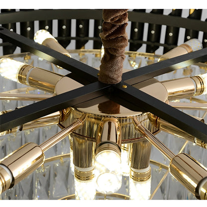 Celine – Lustre moderne avec éléments en cristal étincelants